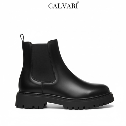 Boots Homme en Cuir  - Semelles Tres Confortable