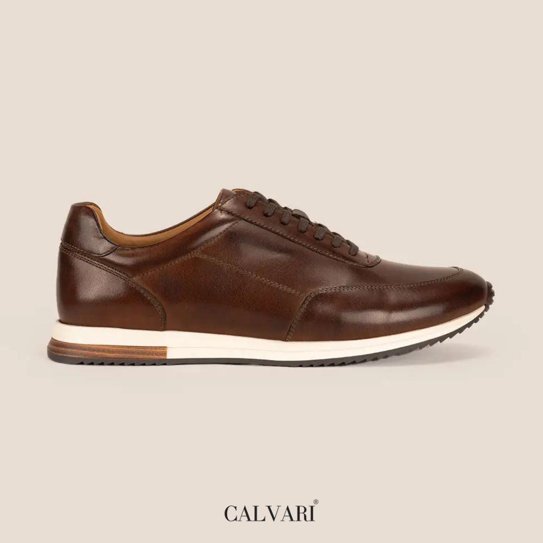 Calvari Runner – Sneaker Élégante en Cuir Premium