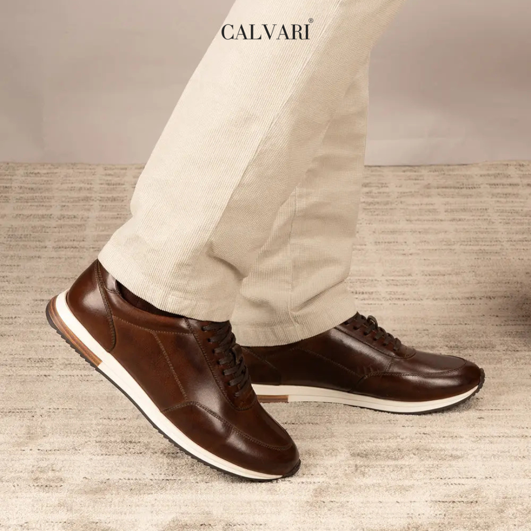 Calvari Runner – Sneaker Élégante en Cuir Premium