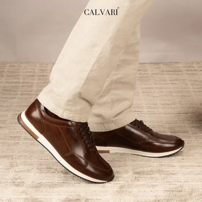 Calvari Runner – Sneaker Élégante en Cuir Premium