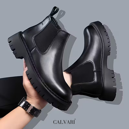 Boots Homme en Cuir  - Semelles Tres Confortable