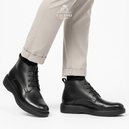 CALVARI — Bottines Noires Premium