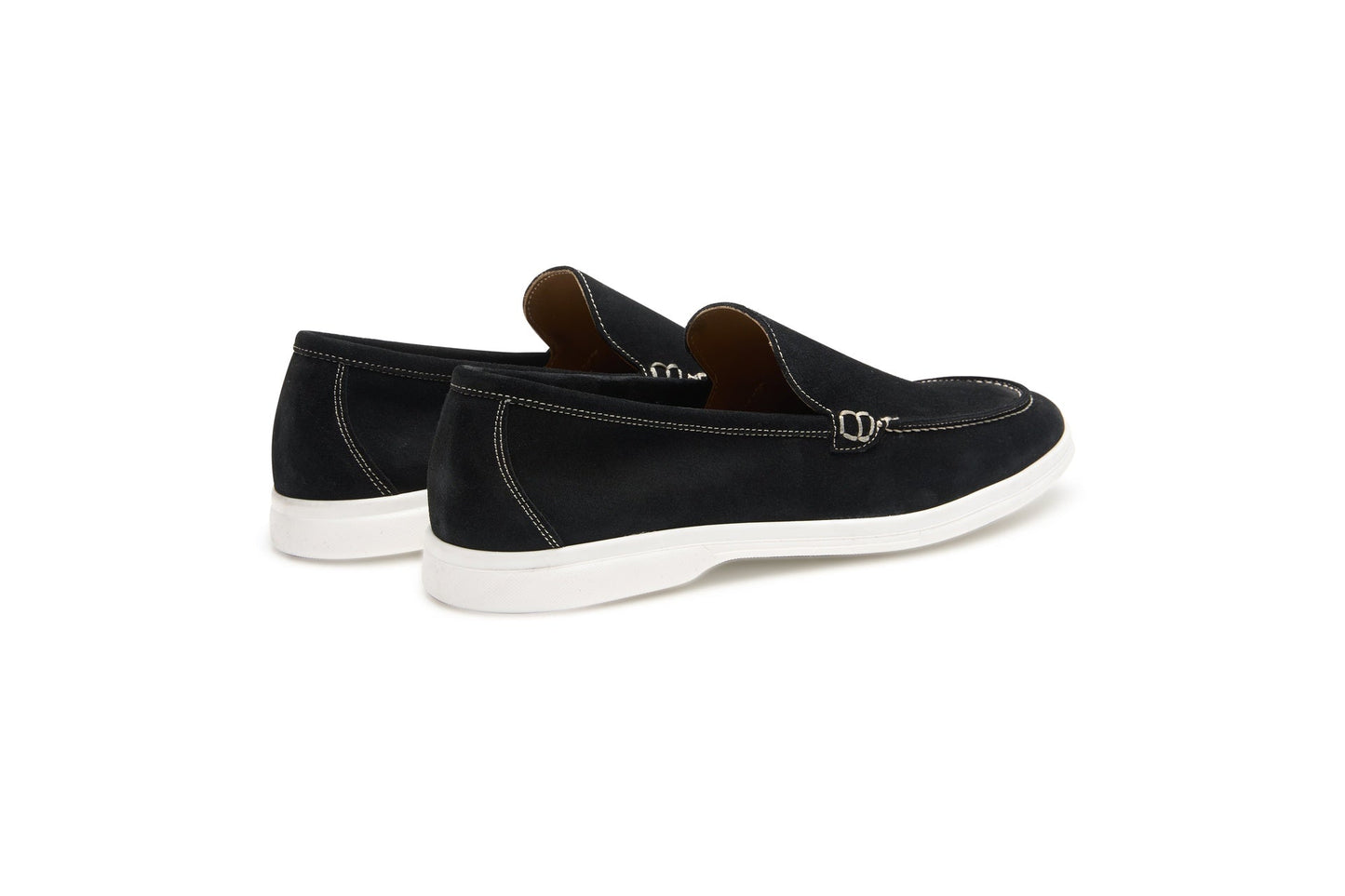 Mocassins Été Daim Italien – Noir Élégance