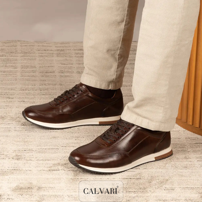 Calvari Runner – Sneaker Élégante en Cuir Premium
