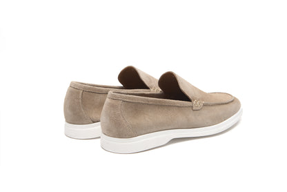 Mocassins Été Daim Italien – Beige Classique Intemporel